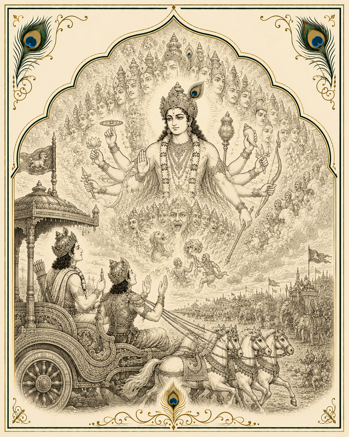 Cover artwork for Bhagavad Gita chapter 11