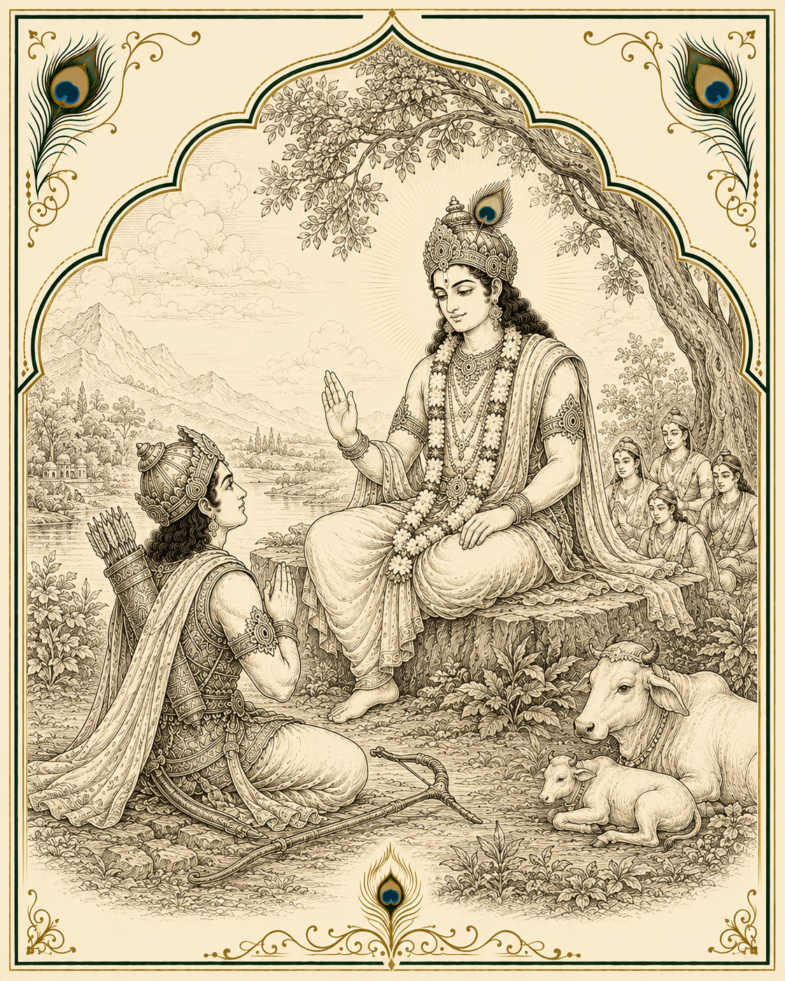 Cover artwork for Bhagavad Gita chapter 12