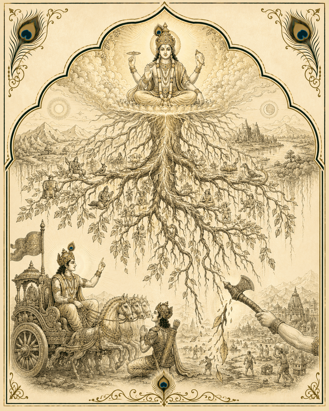 Cover artwork for Bhagavad Gita chapter 15