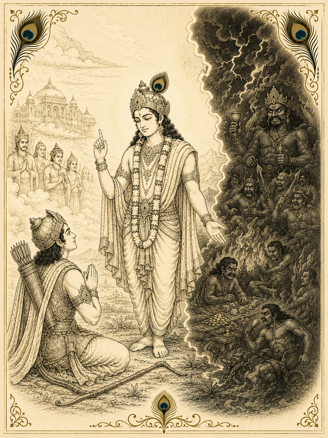 Cover artwork for Bhagavad Gita chapter 16