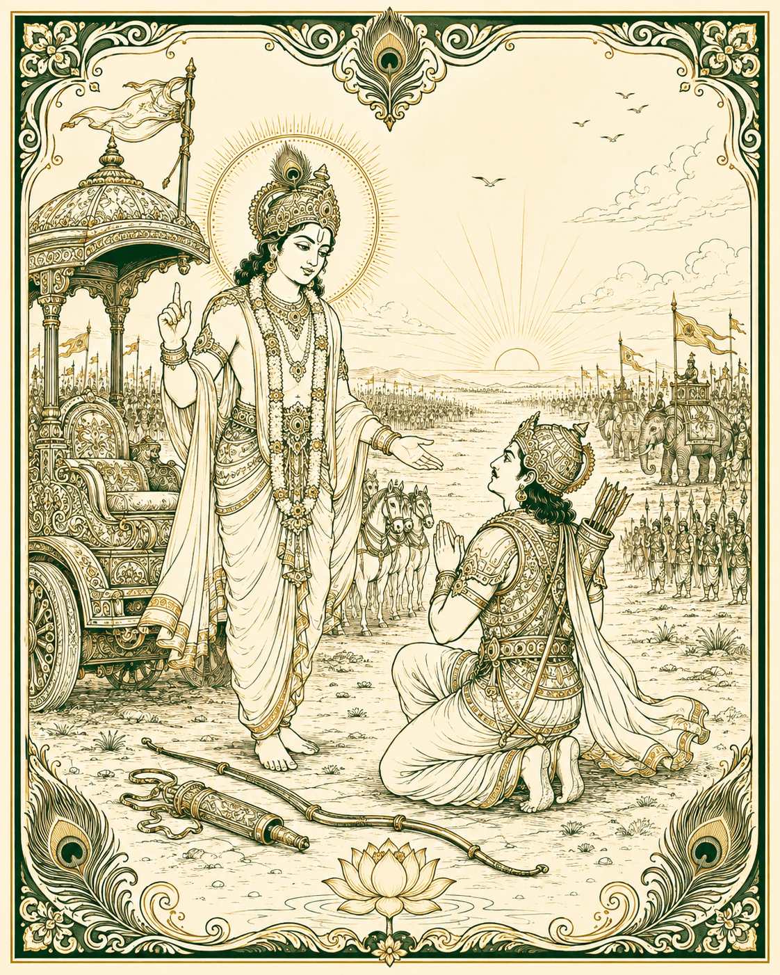 Cover artwork for Bhagavad Gita chapter 18