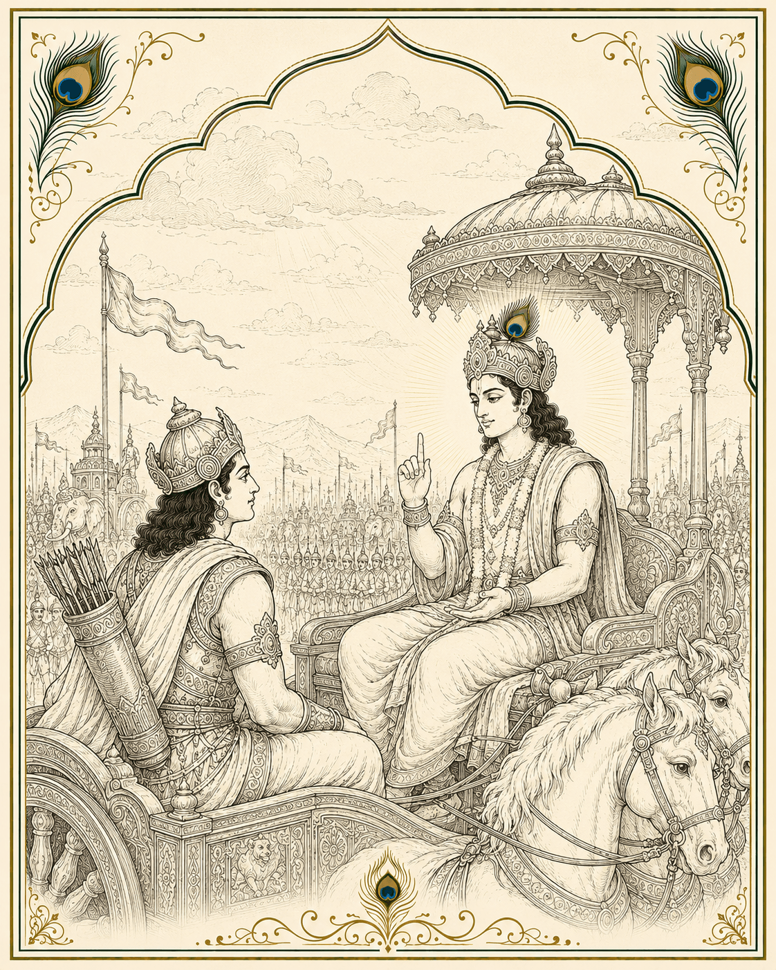 Cover artwork for Bhagavad Gita chapter 2