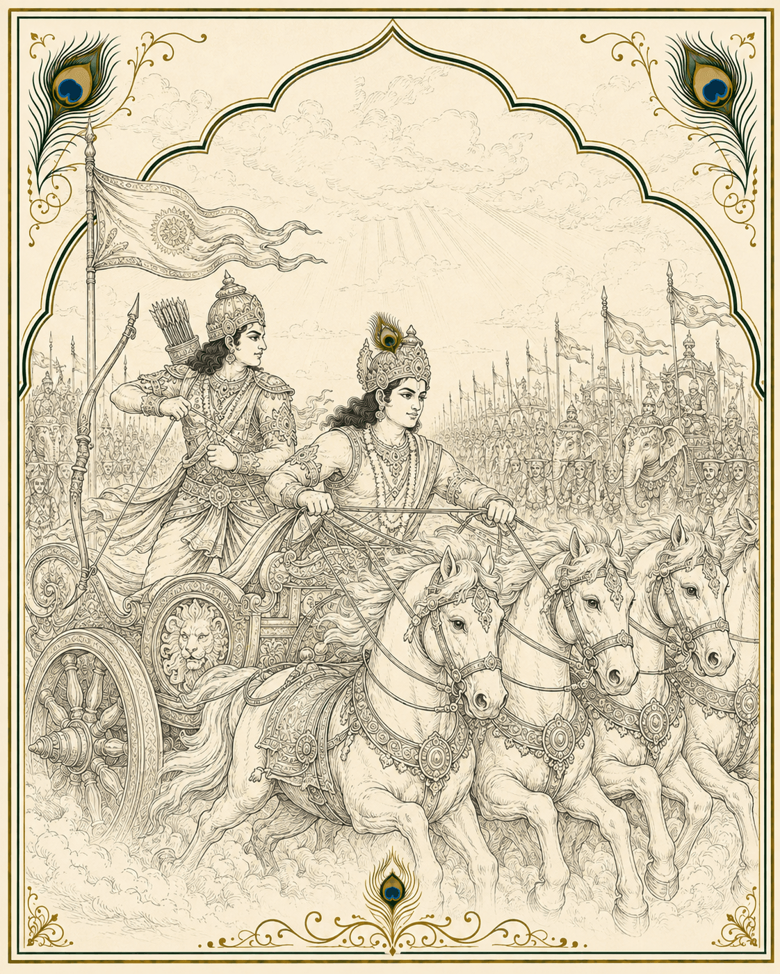 Cover artwork for Bhagavad Gita chapter 3