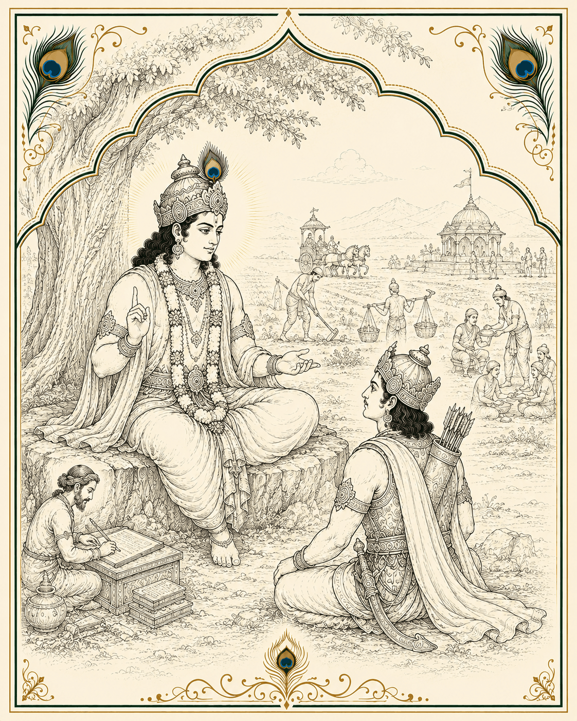Cover artwork for Bhagavad Gita chapter 4