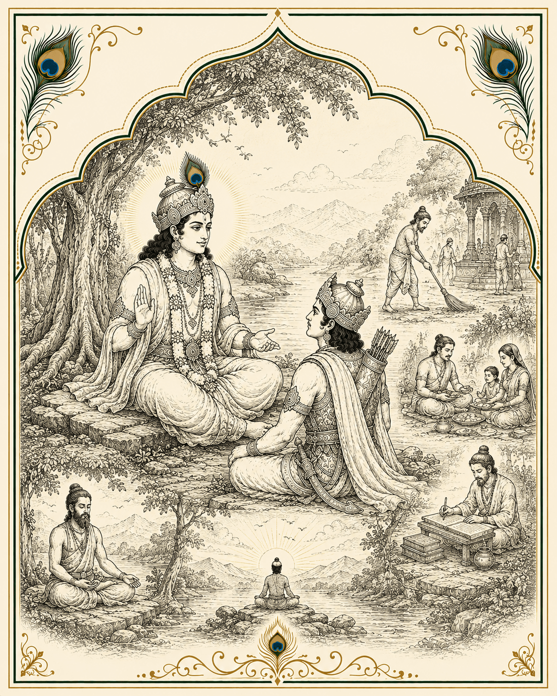 Cover artwork for Bhagavad Gita chapter 5