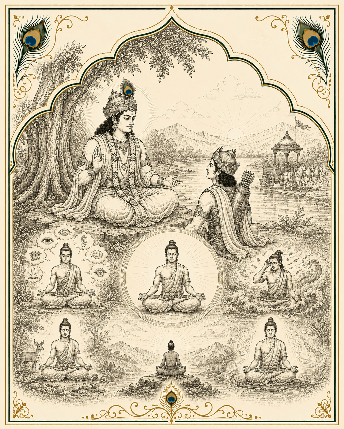 Cover artwork for Bhagavad Gita chapter 6