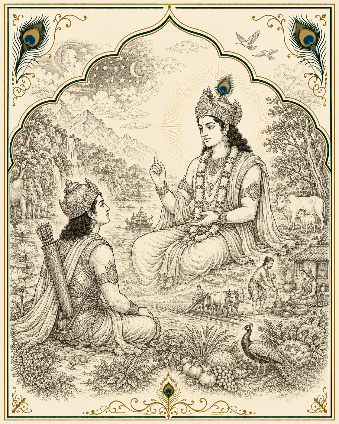 Cover artwork for Bhagavad Gita chapter 7