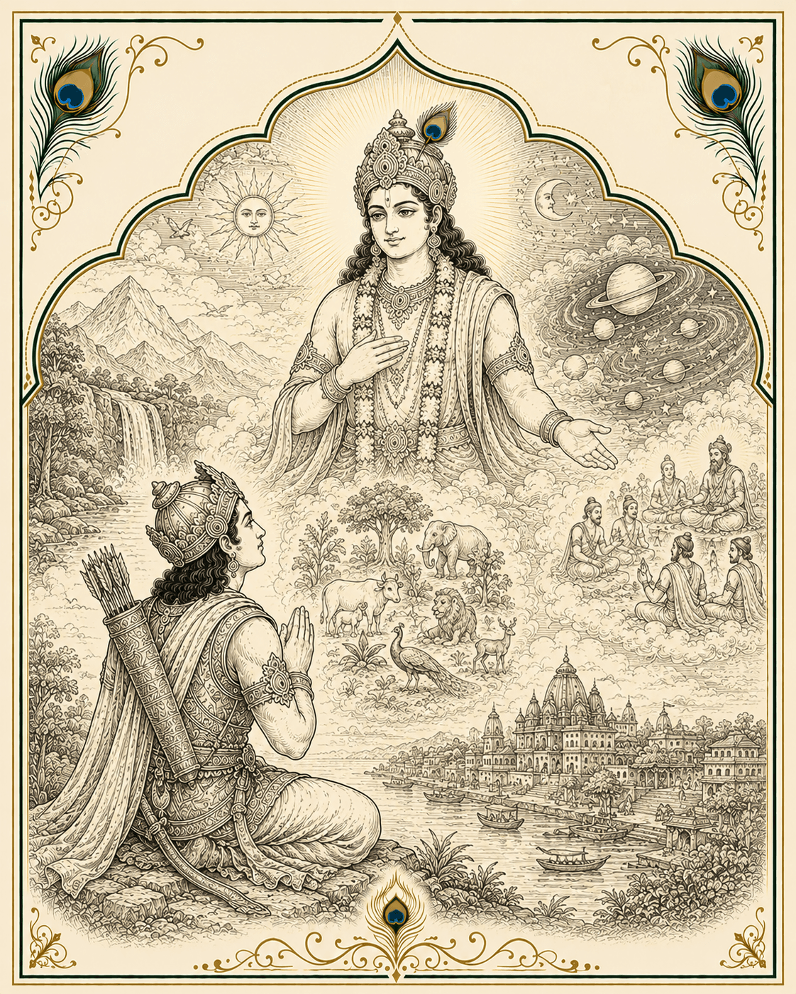 Cover artwork for Bhagavad Gita chapter 9